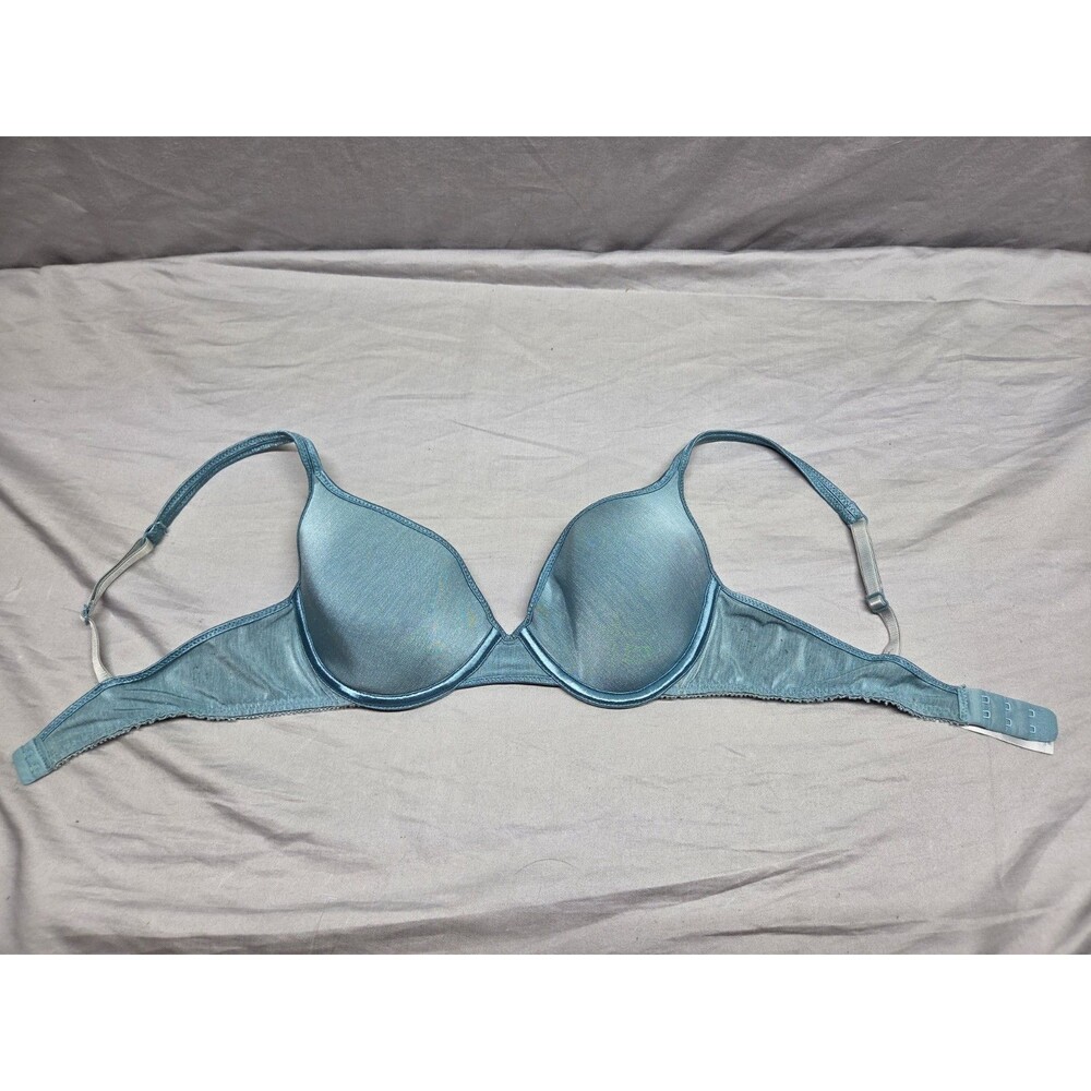 VTG Vassarette 34B Push Up Bra Womens Size Light Blue Style #75-205